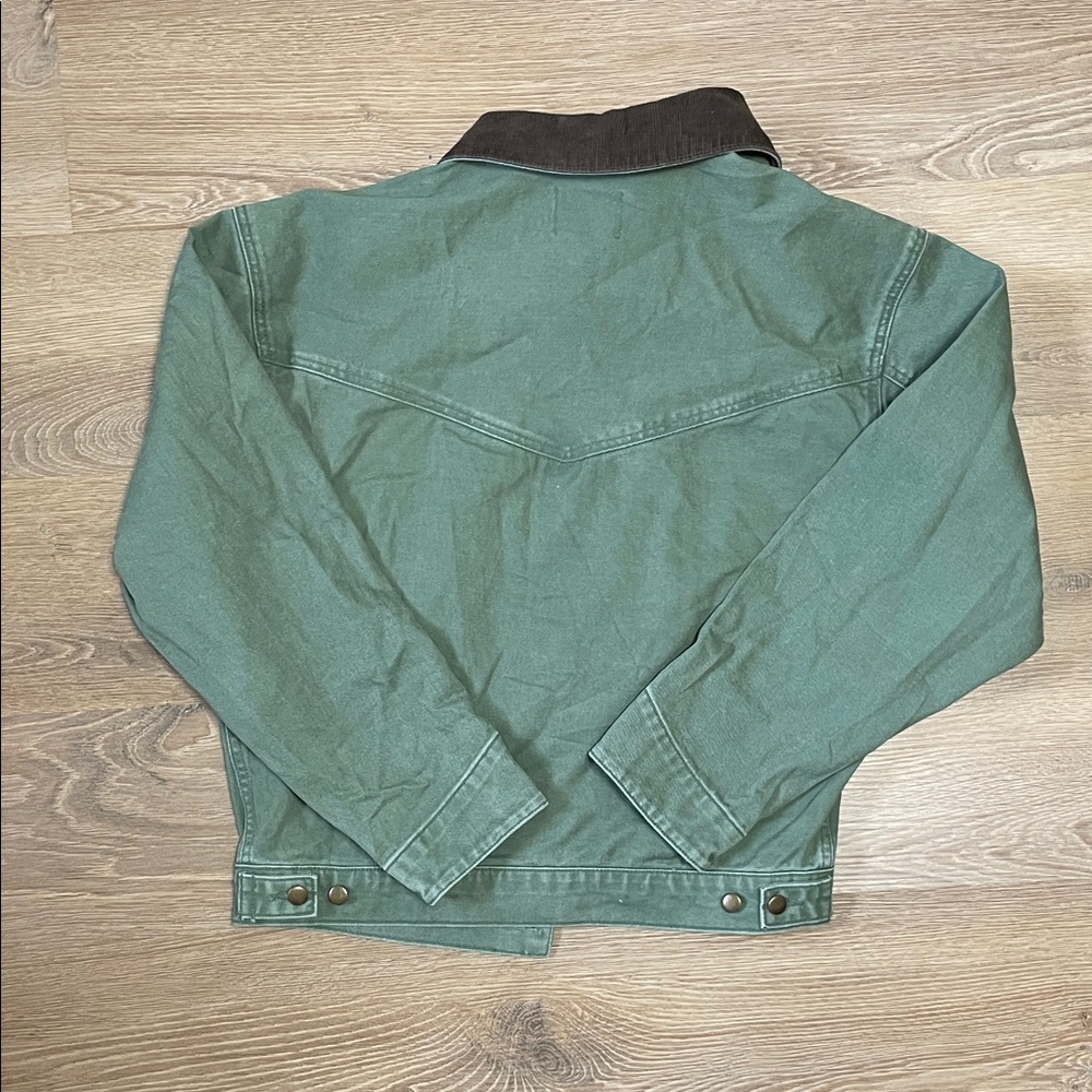 VALOR Men’s 100% Cotton Size Small Green Chore Jacket - Picture 8 of 8